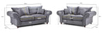 Richmond Fullback Sofa - Grey 3+2 Set - 236 x 202 CM 
