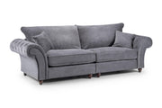 Richmond Fullback Sofa - Grey 4 Seater - 280 CM 