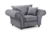 Richmond Fullback Sofa - Grey Armchair - 145 CM 