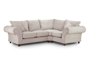 Richmond Fullback Sofa - Stone Right Hand Facing Corner - 270 x 210 CM 