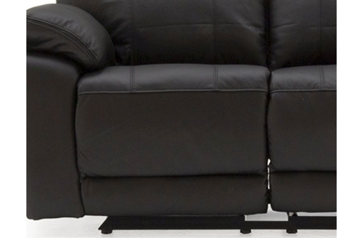 Positano Black Leather 2 Seater, Positano Leather Sofa